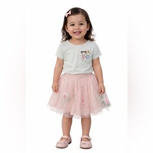 Mila and Emma Toddler girl tutu skirt outfit size 5t